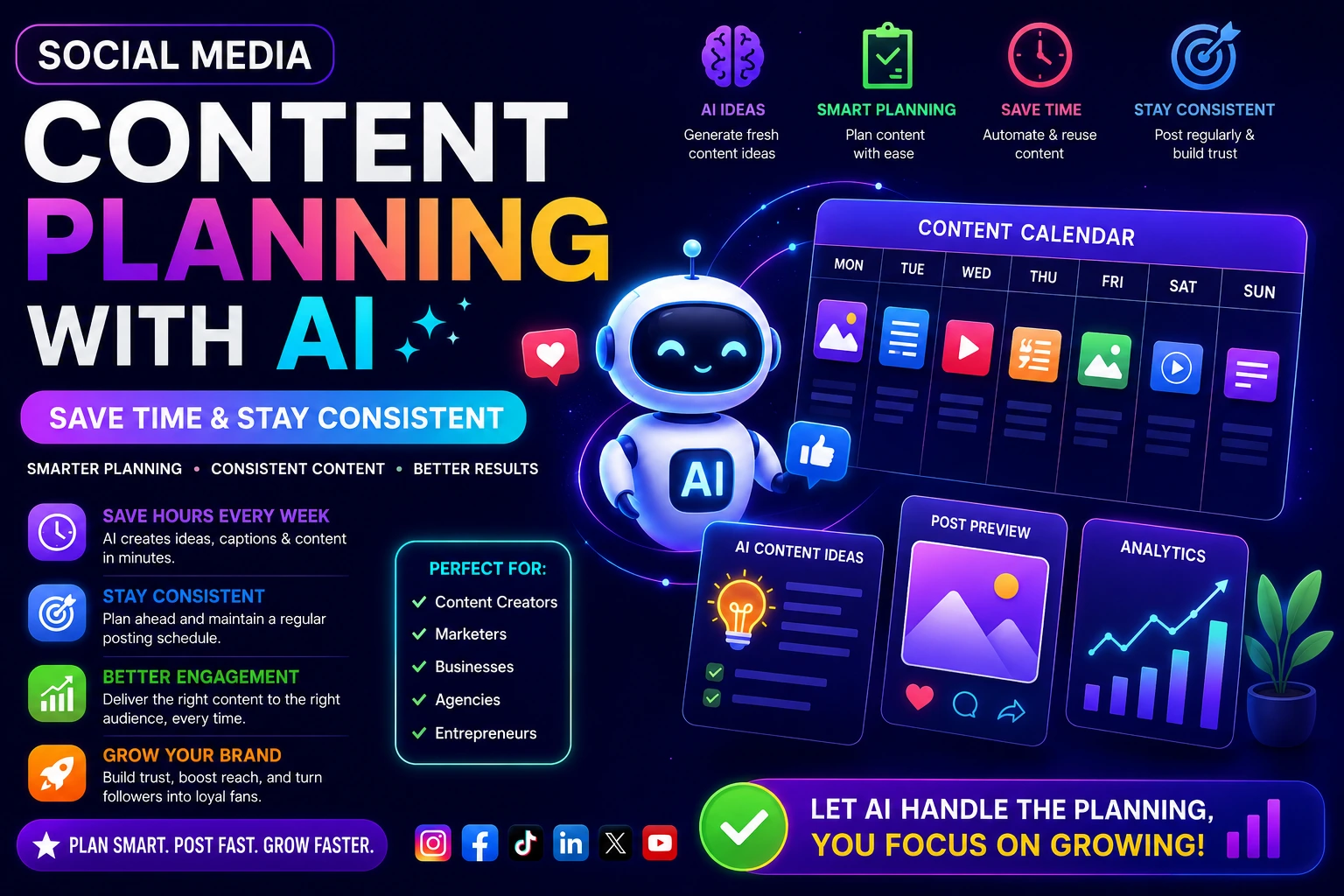 Social Media Content Planning with AI